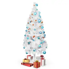 GENERICO - Árbol de Navidad pino en color blanco 1.50 M