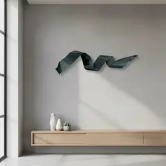 MAP DESIGN HOME - Escultura de Pared Tape Black 126x38x14 cm