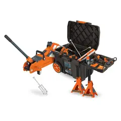 TRUPER - Combo gata 2tn + caballete 3tn + caja de herramientas