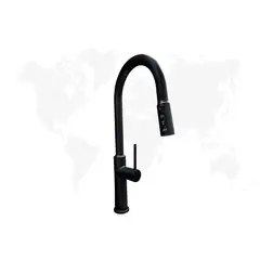 IMPORTADO MC - Mescladora Monocomando en Metal Pesado Negro Mate