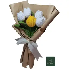 GENERICO - RAMO DE FLORES ETERNAS TEJIDAS A CROCHET ALMA