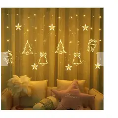 GENERICO - Cortina navidad guirnalda arbolito