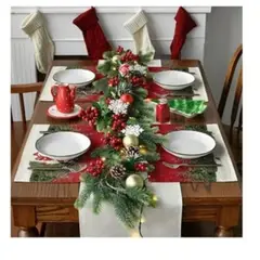 GENERICO - Set individual de tela navideño calidad A1