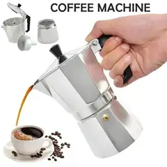 GENERICO - Cafetera moka italiana de aluminio 6 tz