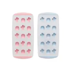 INSPIRA - Pack de 2 Moldes Bandeja para Hielo de Silicona forma de Cactus y Piña