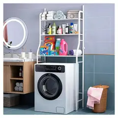 OEM - Organizador Estante Multifuncional para Lavadora - Blanco