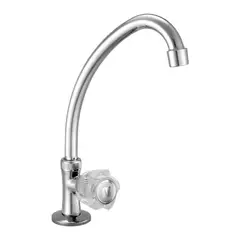 VAINSA - Grifería tipo Ganso para Cocina Modelo Cristal Cromado Vainsa