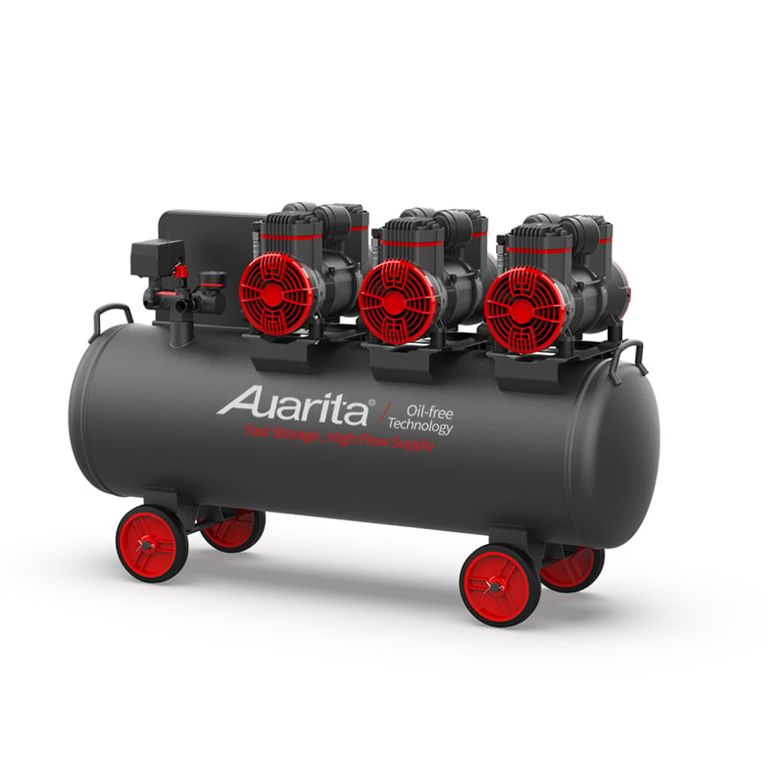 COMPRESORA DE AIRE SIN ACEITE - 100 LT