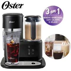 OSTER - Cafetera frappé con licuadora BVSTDC03B.