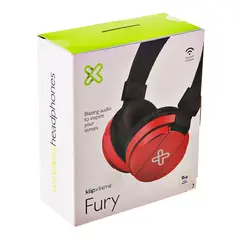 KLIPXTREME - AUDIFONOS KHS-620RD ROJOS FURY BLUETOOTH