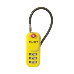 STANLEY - CANDADO DE COMBINACION PARA MALETA - TRAVELMAX AMARILLO