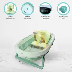 VOYAGE - Bañera Plegable con Termómetro «AQUATIC» Green