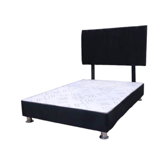 Cama Cali Negro – 1.5 plazas – Tela Antifluido