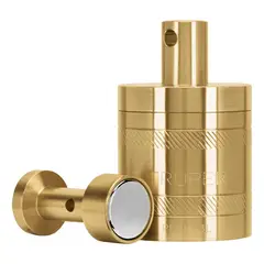 Truper - Plomada de laton con centro y guia magnetica 450 gramos (16oz) Truper
