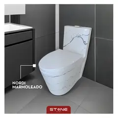 STONE - INODORO MINIMALISTA NORDI BLANCO - MARMOLEADO