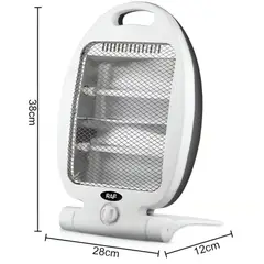 OEM - ESTUFA DE QUARZO 800W BLANCO 2 NIVELES CON PROTECION ANTICAIDAS RAF