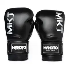 MAKOTO - Guantes de Boxeo Pro Negro-Microfibra-14oz