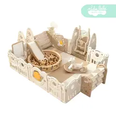 GENERICO - Corral de juegos de niño premium plus Planeta Beige