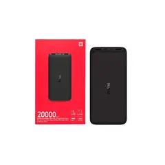 XIAOMI - Bateria Portatil Xiaomi 20000mha 18W Carga Rápida Negro