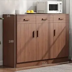 R&R MUEBLES - Mueble de Cocina Contemporaneo Poli Marrón