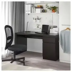 R&R MUEBLES - Escritorio Práctico y Moderno Thalía color Negro RR MUEBLES