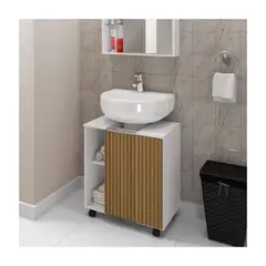 R&R MUEBLES - Mueble de Baño Obunai Blanco y Duna R&R MUEBLES