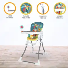 CARESTINO - Silla de Comer Plegable «RIO» Blue