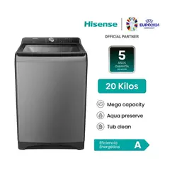 HISENSE - Lavadora 20Kg Carga Superior WT3T2023UT Gris