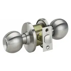 GENERICO - CHAPA BOLA Cerradura de Pomo para baño Acero INOXIDABLE Cantol