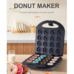 GENERICO - MÁQUINA PARA HACER 16 MINI DONAS / DONITAS / DONUTS