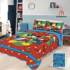 TRUELOVE - Set Cubrecama con Sherpa Mickey y sus amigos 1.5 plazas