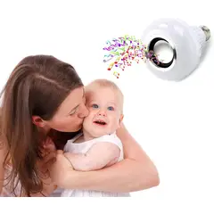 GENERICO - FOCO LED PARLANTE LÁMPARA MUSICAL BLUETOOTH MULTICOLOR