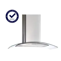 ELECTROLUX - Campana decorativa 90 cm vidrio curvo EJWB362TDIS