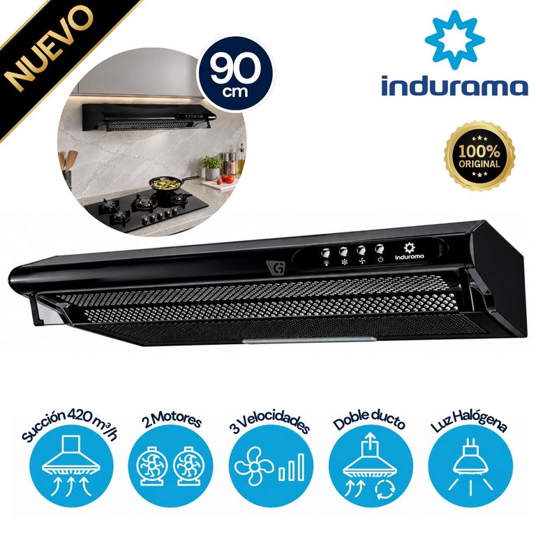 Campana Extractora Indurama CEI-902NE