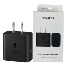 SAMSUNG - Adaptador Gan para Samsung A52 Original de 25W Negro