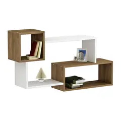 GENERICO - Repisa Flotante Melamina 87x54x18cm Gales-Blanco