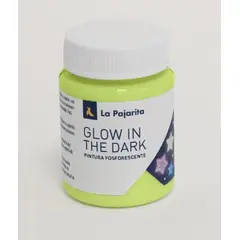 LA PAJARITA - Pintura Fosforescente Amarillo 75ml Brilla en la Oscuridad