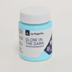 LA PAJARITA - Pintura Fosforescente Azul 75ml Brilla en la Oscuridad
