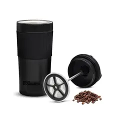 IMPORTADO MC - Cafetera portátil prensa francesa en acero.