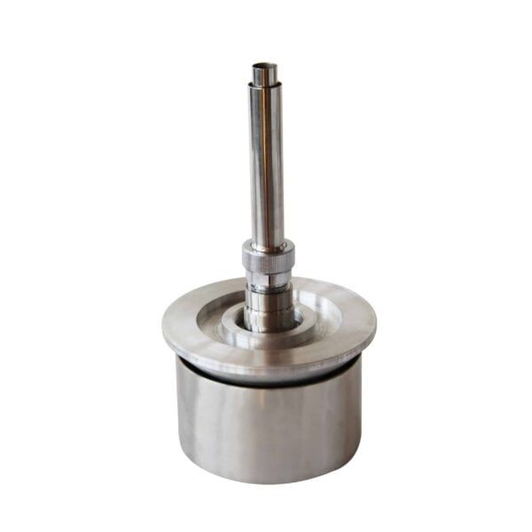 Boquilla para pileta o fuente en acero inoxidable flor de cala de 2