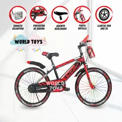 BABY - Bicicleta Deportiva Aro 20 «ASHVIN» Red