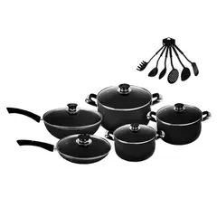 DECOKASA - Set de Ollas Antiadherente y Accesorios 16 PCS - Signature ST01