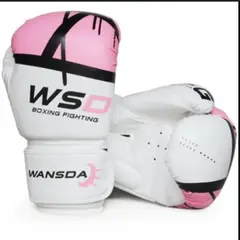 GENERICO - Guante De Box Profesional 12 Onzas WSD Rosado Fitness
