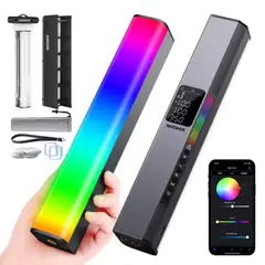 NEEWER - BARRA DE LUZ RGB1 LUZ MAGNÉTICA DE FOTOGRAFÍA TÁCTIL Y PORTÁTIL