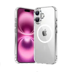 GENERICO - Case Clear para iPhone 16 con MagSafe - Transparente