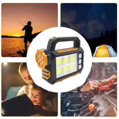 INSPIRA MARKET - Linterna Lampara Solar Led Recargable USB para Acampar
