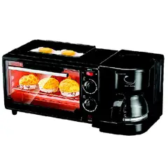 OEM - Horno multifuncional 3 en 1 Tostadora + Cafetera + Horno eléctrico.