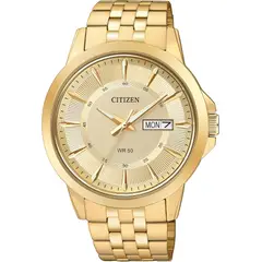 CITIZEN - Reloj Hombre Dorado 41mm 5ATM Cuarzo Acero inox BF2013-56P