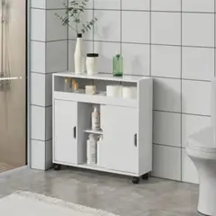 GENERICO - Mueble de Baño Organizador Moderno Kozume Blanco R&R MUEBLES