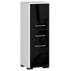 R&R MUEBLES - Mueble de Baño Moderno Abby Blanco y Negro